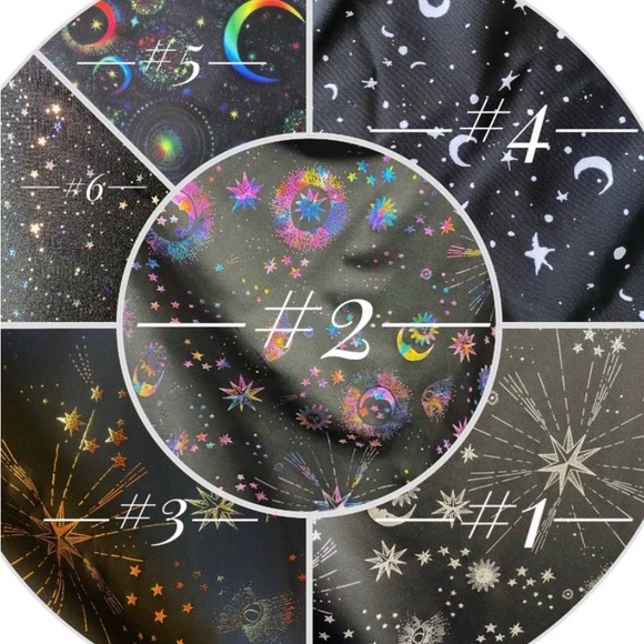 Stars and Moons Galaxy Celestial Rave  Festival Halter top - Picture 6 of 7